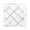 Durable White with Silver Diamond Paper Beverage/Cocktail Napkins (600 Napkins)